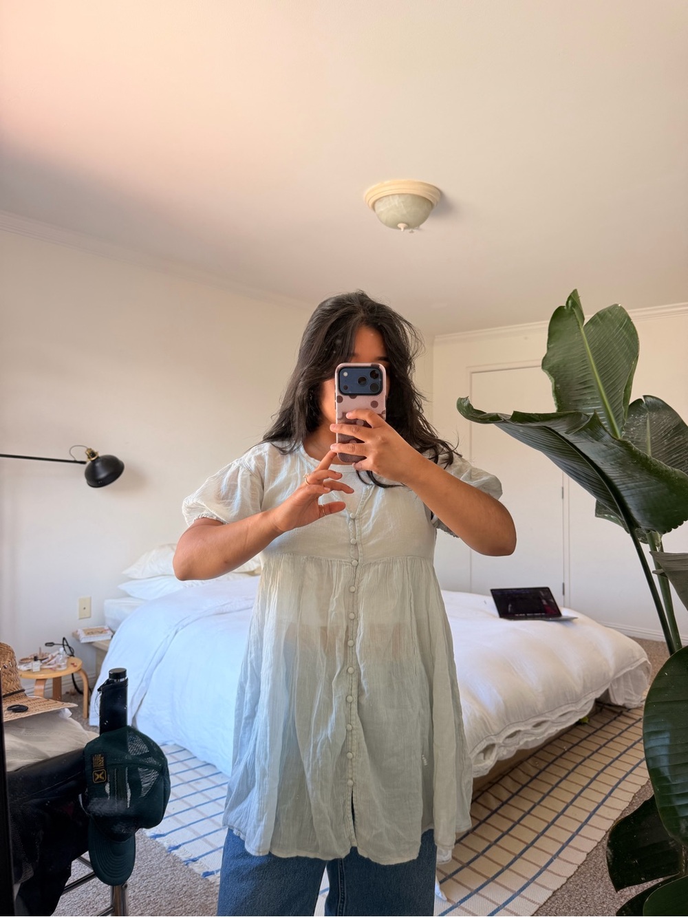 Urban Outfitters Light Cotton Babydoll Top